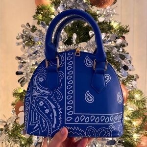 Blue Paisley Handbag
